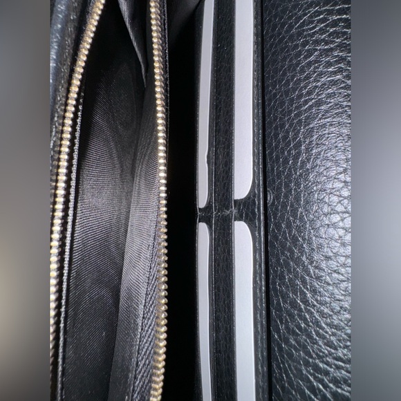 New Authentic Gucci Soho Wallet on Chain Black Leather Cross Body Bag - Picture 5 of 10